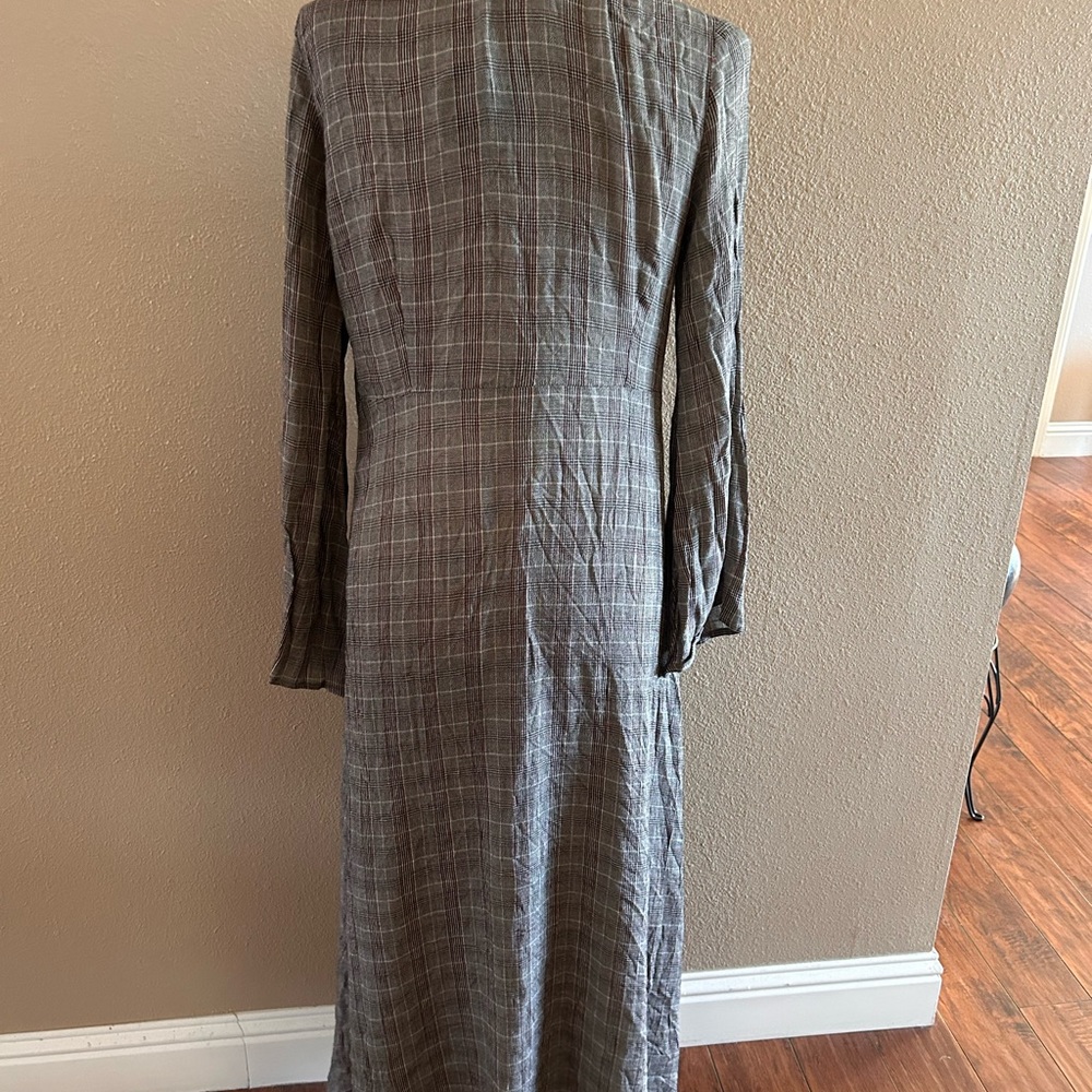 Longline plaid cardigan - Picture 6 of 6